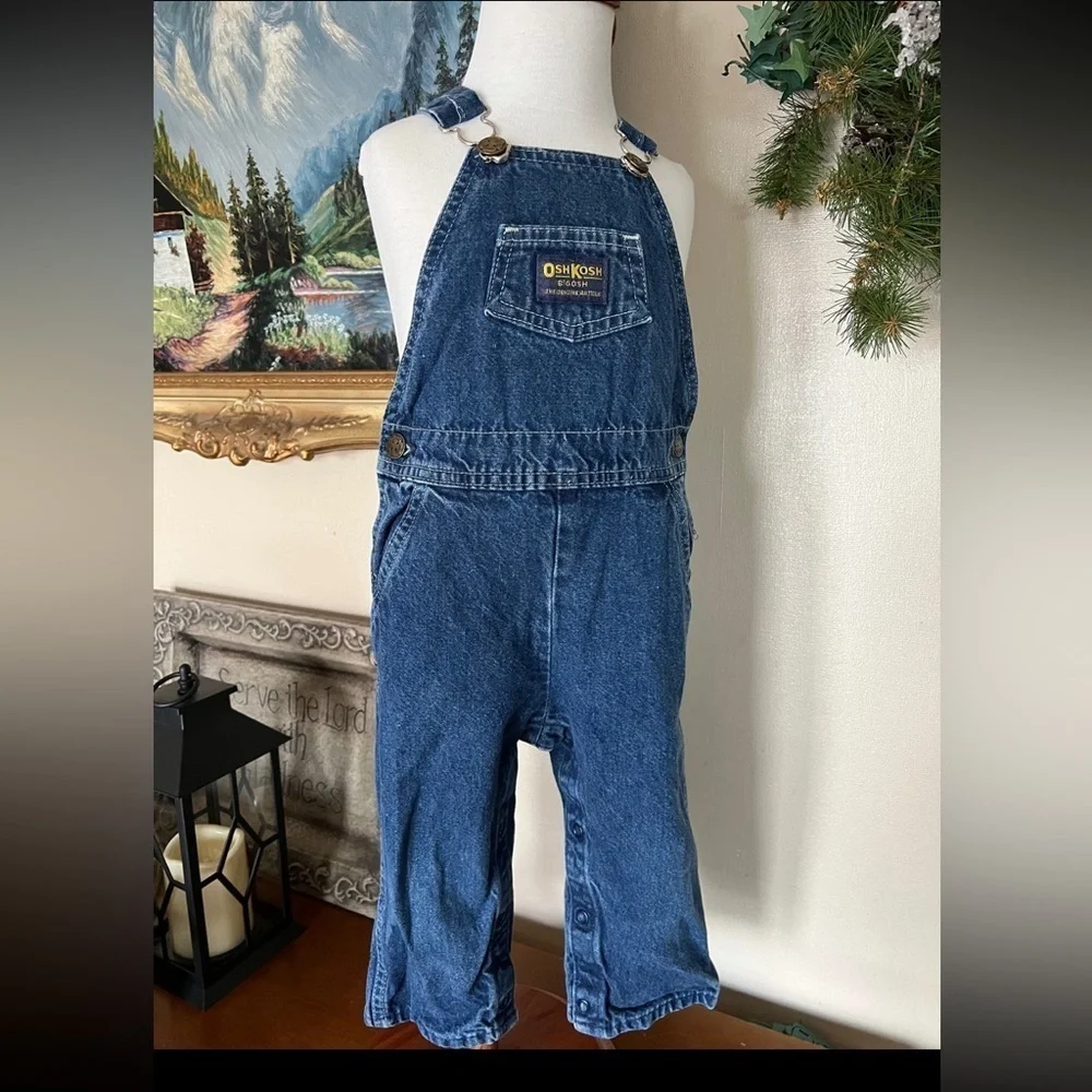 Vintage Oshkosh Dark Wash Overalls